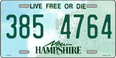 NH license plate 3854764