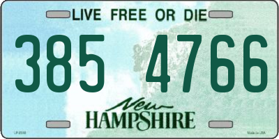 NH license plate 3854766