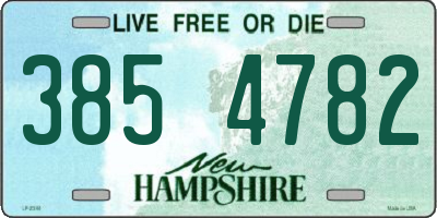 NH license plate 3854782