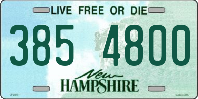 NH license plate 3854800