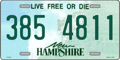 NH license plate 3854811