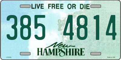 NH license plate 3854814