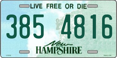 NH license plate 3854816