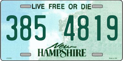 NH license plate 3854819