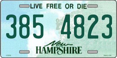 NH license plate 3854823