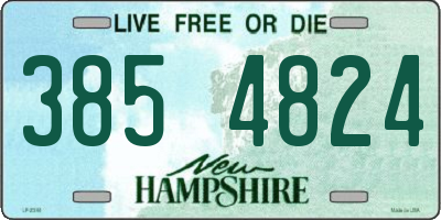 NH license plate 3854824