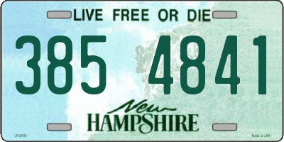 NH license plate 3854841