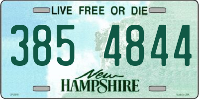 NH license plate 3854844