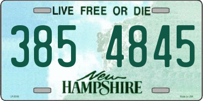 NH license plate 3854845