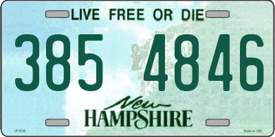 NH license plate 3854846