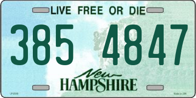 NH license plate 3854847