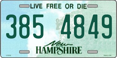 NH license plate 3854849