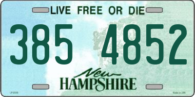 NH license plate 3854852