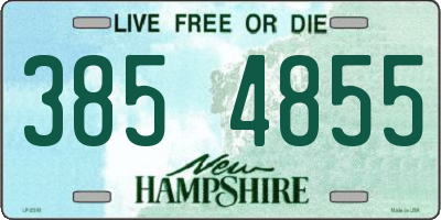 NH license plate 3854855