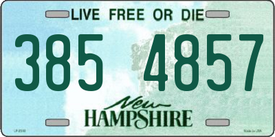 NH license plate 3854857