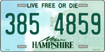 NH license plate 3854859