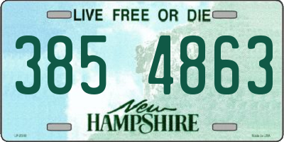 NH license plate 3854863