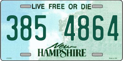 NH license plate 3854864