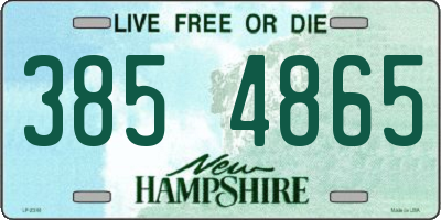 NH license plate 3854865