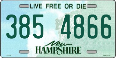 NH license plate 3854866