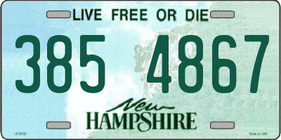 NH license plate 3854867