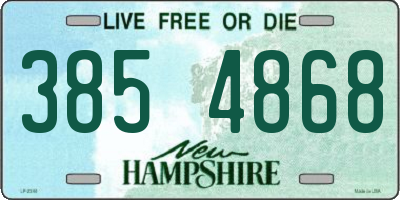 NH license plate 3854868