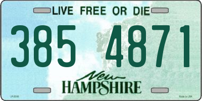 NH license plate 3854871