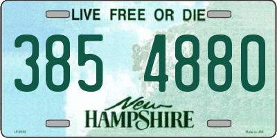 NH license plate 3854880