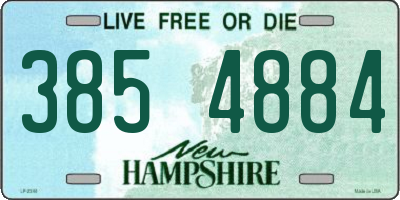 NH license plate 3854884