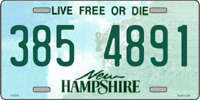 NH license plate 3854891