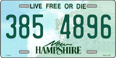 NH license plate 3854896