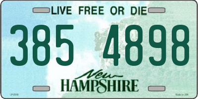 NH license plate 3854898