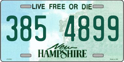 NH license plate 3854899