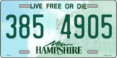 NH license plate 3854905