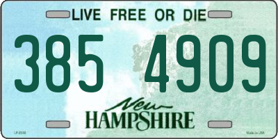 NH license plate 3854909