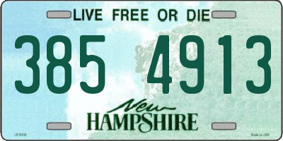NH license plate 3854913