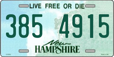 NH license plate 3854915