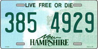 NH license plate 3854929