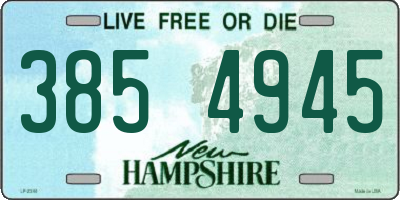 NH license plate 3854945