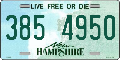 NH license plate 3854950