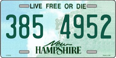 NH license plate 3854952