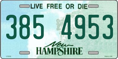 NH license plate 3854953