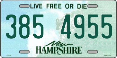 NH license plate 3854955