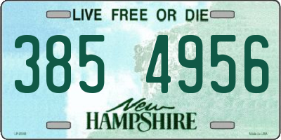 NH license plate 3854956