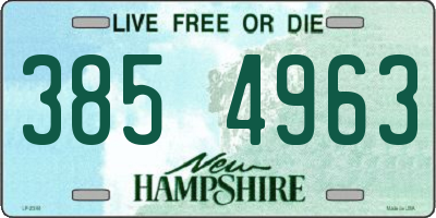 NH license plate 3854963