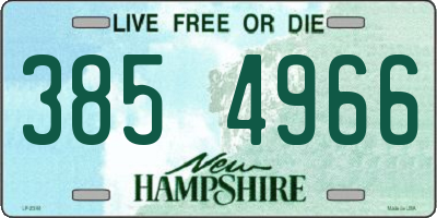 NH license plate 3854966