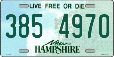 NH license plate 3854970