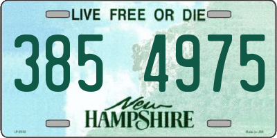 NH license plate 3854975