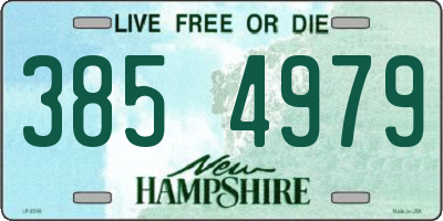 NH license plate 3854979