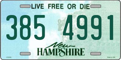 NH license plate 3854991